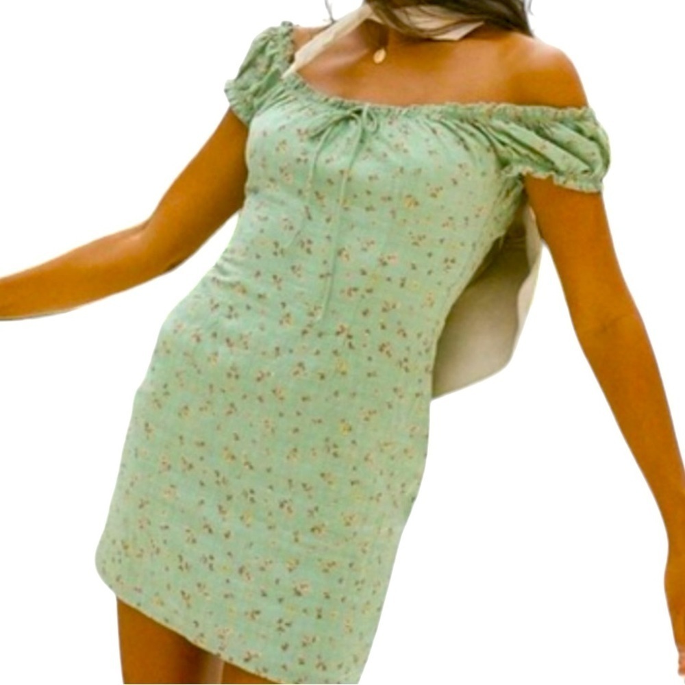 SABO Australia Floral Green Mini Dress